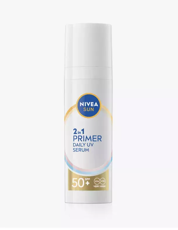 <p>Podkladová báze 2v1, Nivea SUN Daily UV sérum, SPF 50, 311 Kč</p>
