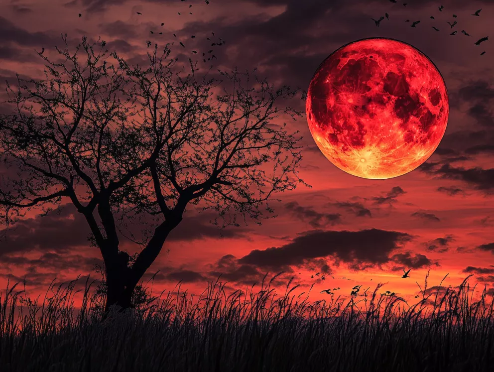 jahodový červnový úplněk