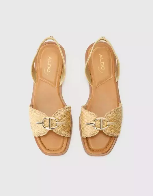 Zlaté páskové sandály, ALDO, 1 470 Kč