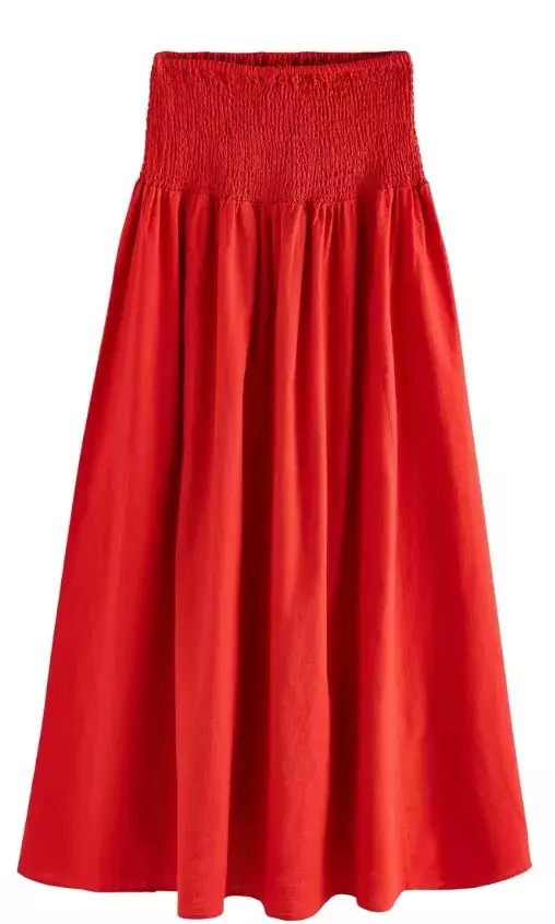 Červená maxi sukně, Next, 1 019 Kč