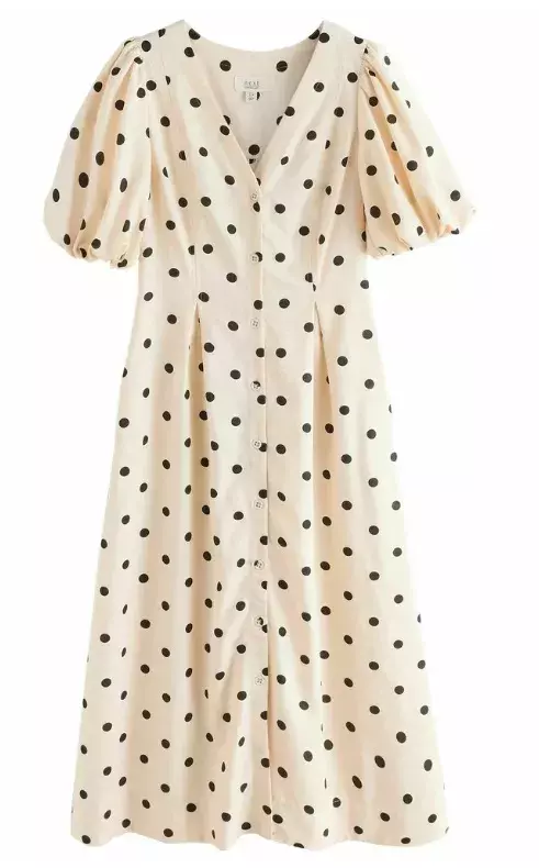 Košilové šaty s puntíky, Next, 1 602 Kč