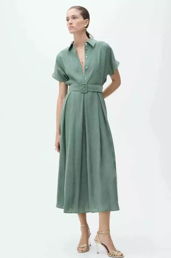Zelené košilové šaty, Mango, 1 599 Kč