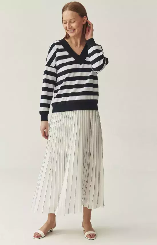 Plisovaná maxi sukně s modrým detailem, TATUUM, 1 999 Kč