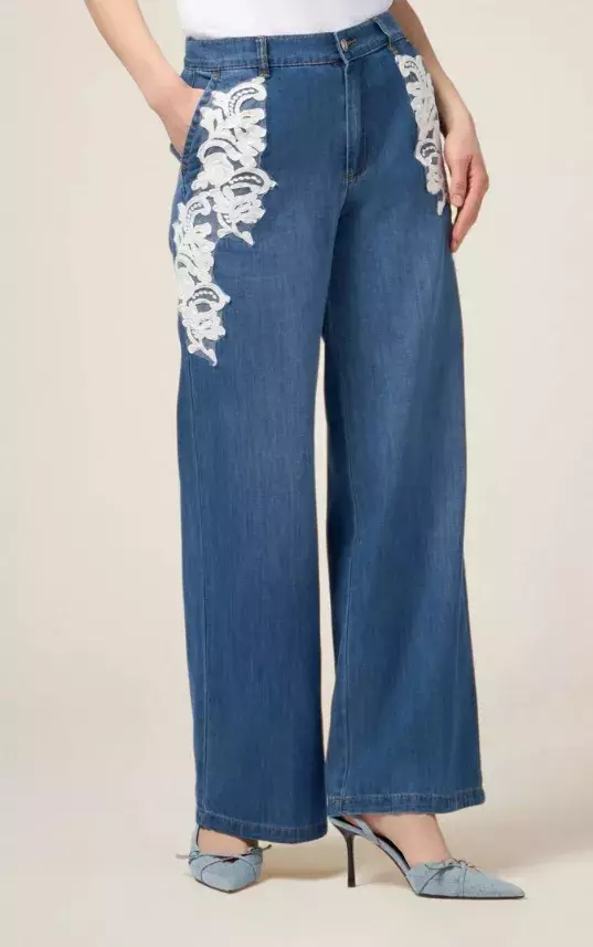 Široké džíny s krajkou, Oltre, 2 739 Kč