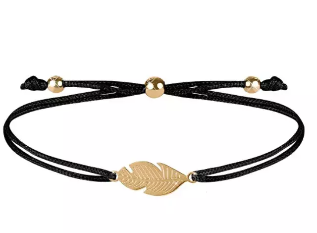 Šňůrkový náramek s peříčkem, Troli, 114 Kč