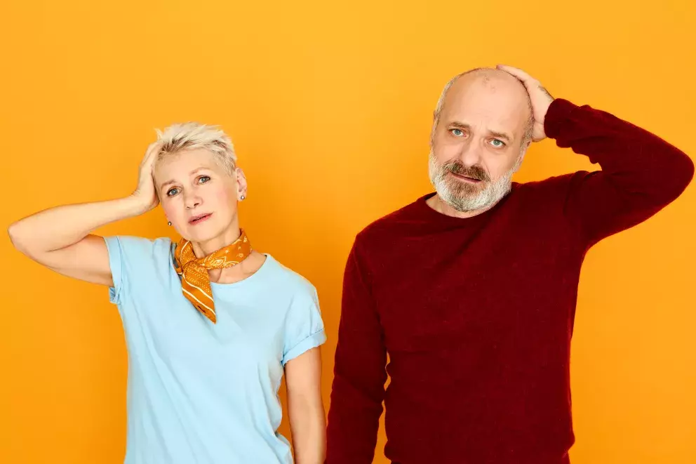 muž, žena, rodiče, šok, smutek