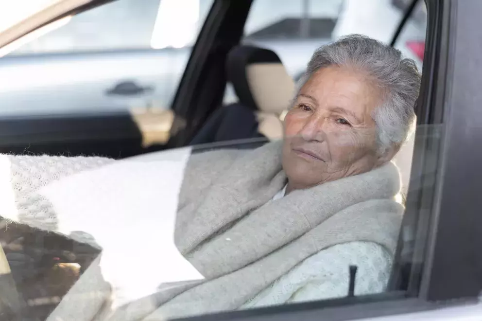 žena, matka, řízení, auto, problémy