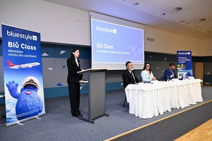 Tisková konference Blue Style.