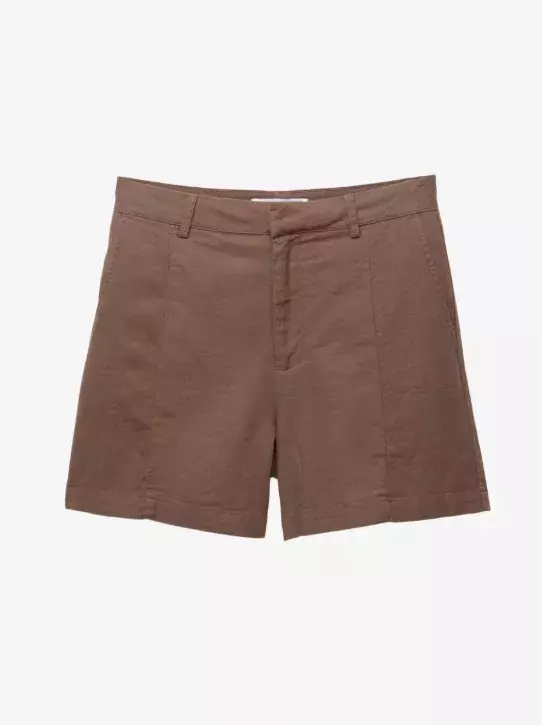 Lněné šortky, PULL&BEAR, 499 Kč