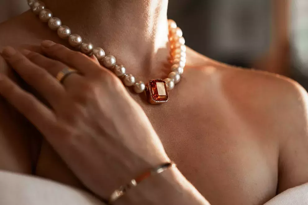 perlový náhrdelník