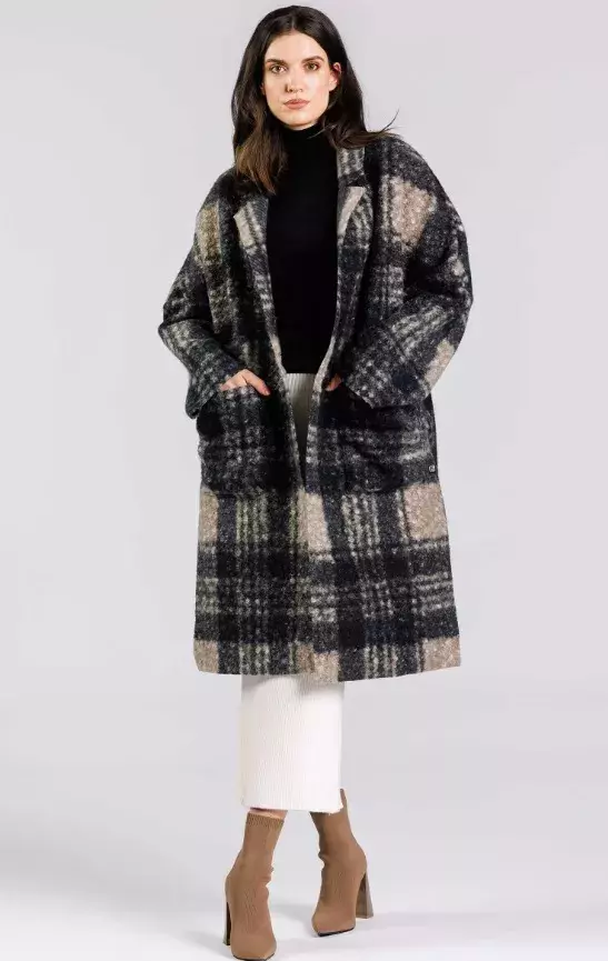 Oversized kabát s kostkou, Freaky Nation, 2 478 Kč