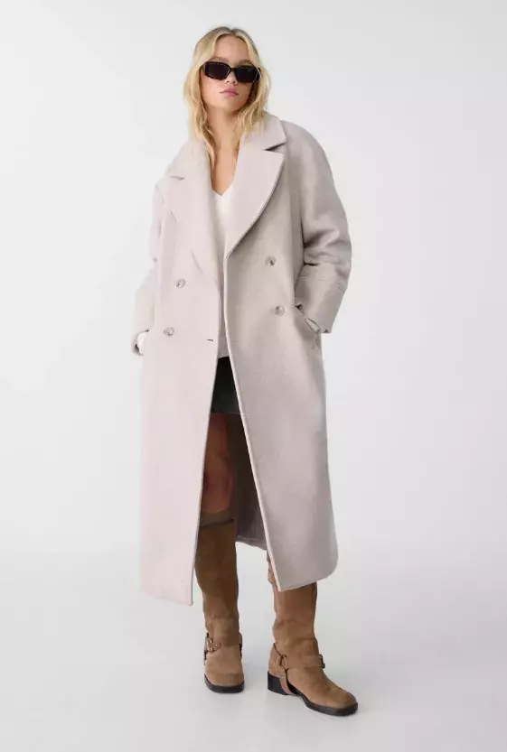 Oversized kabát, Stradivarius, 1 399 Kč