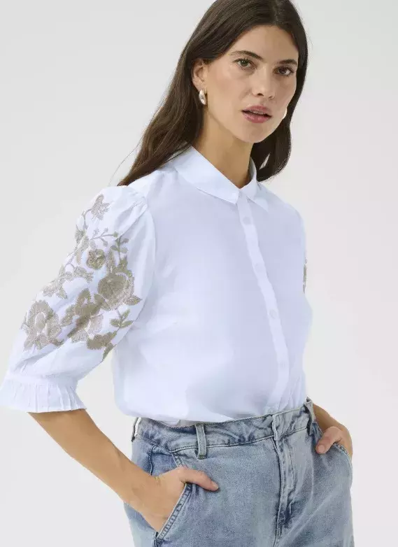 Košilová halenka, Cream, 1 557 Kč