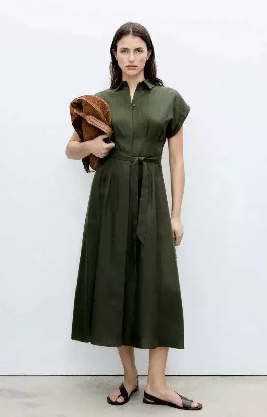 Temně zelené šaty, Mango, 1 599 Kč