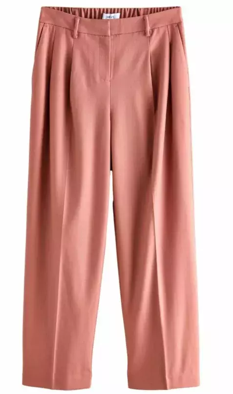 Kancelářské kalhoty v korálové barvě, Next, 1 530 Kč