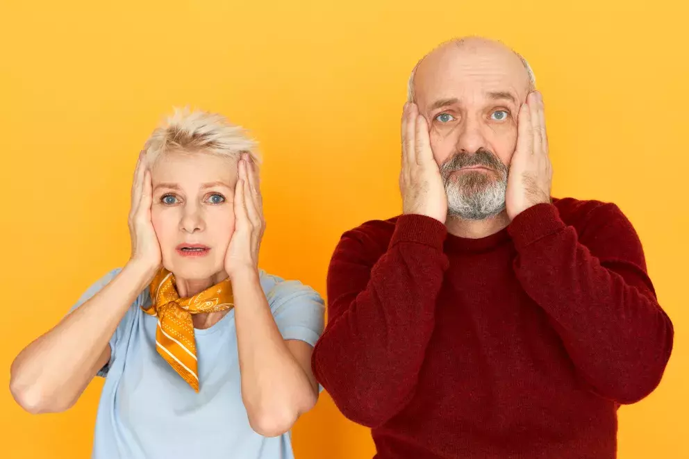 muž, žena, rodiče, šok, smutek