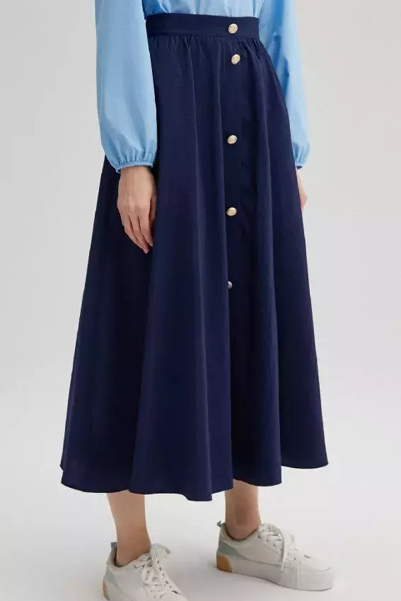 Áčková sukně s knoflíky, Touché Privé, 1 126 Kč