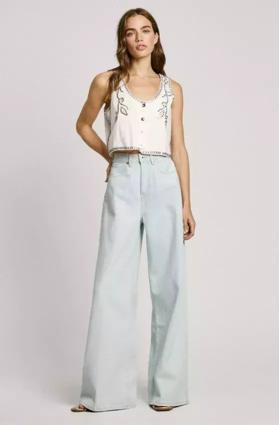 Světlé široké džíny, Pepe Jeans, 1 848 Kč