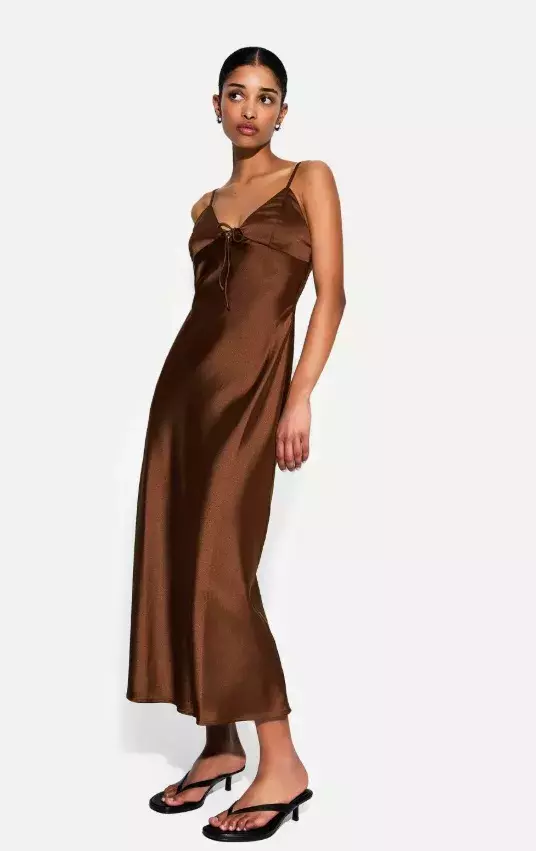 Slip dress šaty, Bershka, 579 Kč
