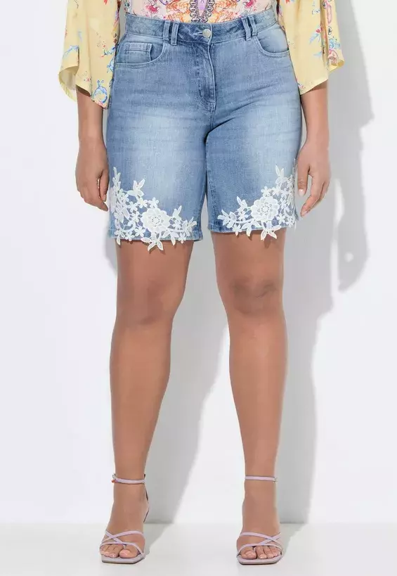 MIAMODA Džínové kraťasy