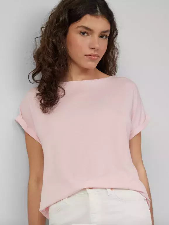 Tričko s volným střihem Loose Fit ze směsi s lyocellem 