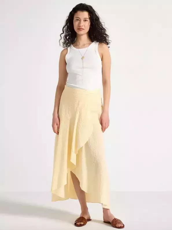 Midi zavinovací sukně 