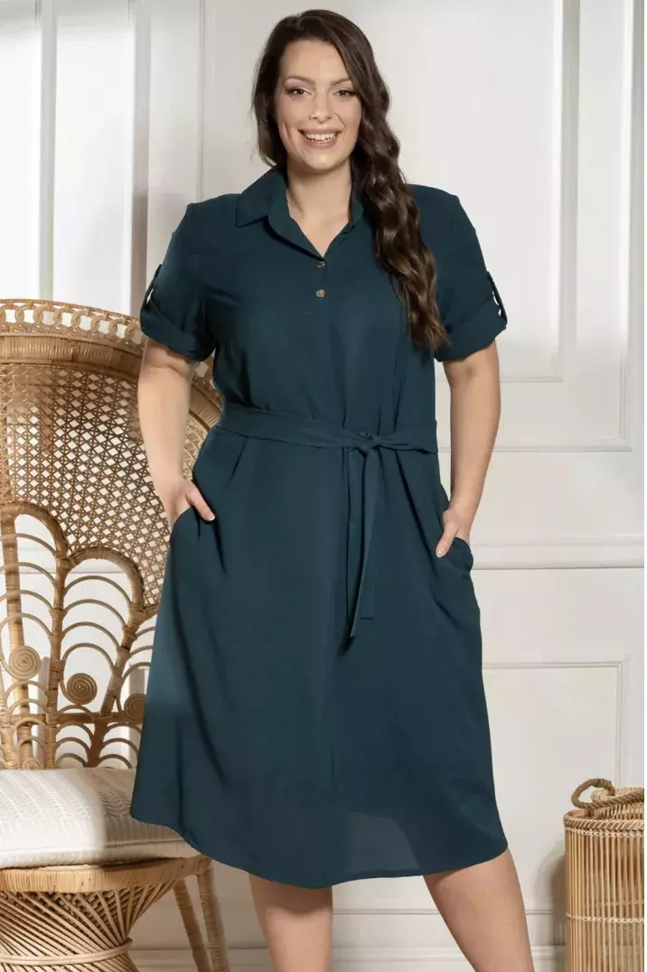 <p>Silvia - košilové šaty s páskem Karko, 1828 Kč</p>
