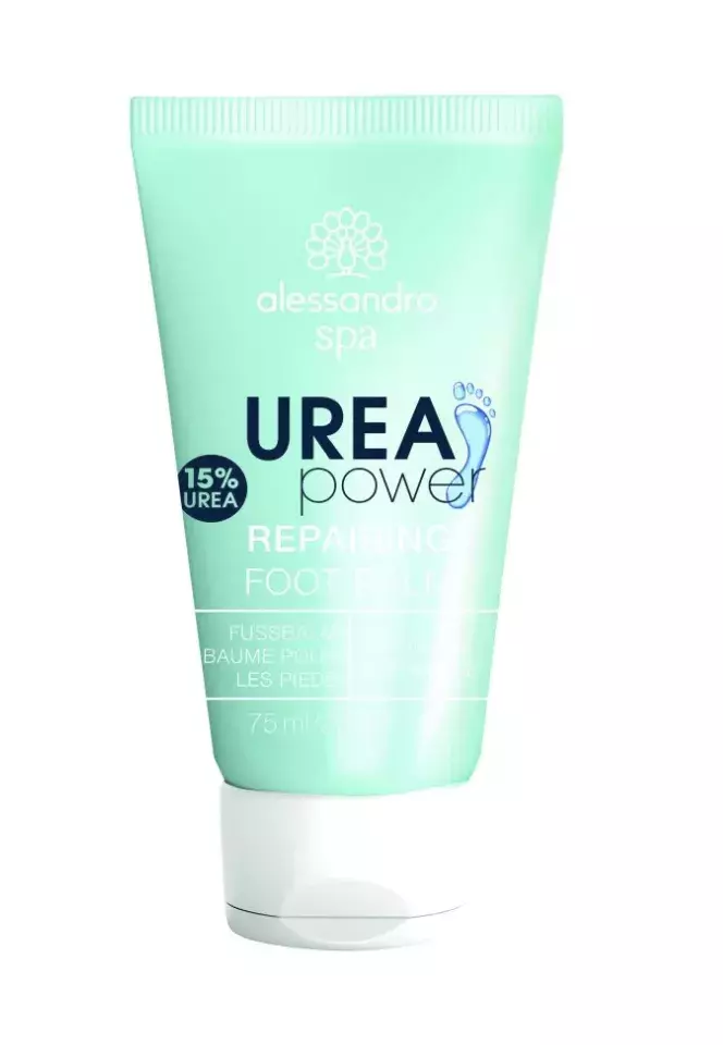 <p>Balzám na nohy s ureou, Alessandro, 260 Kč</p>
