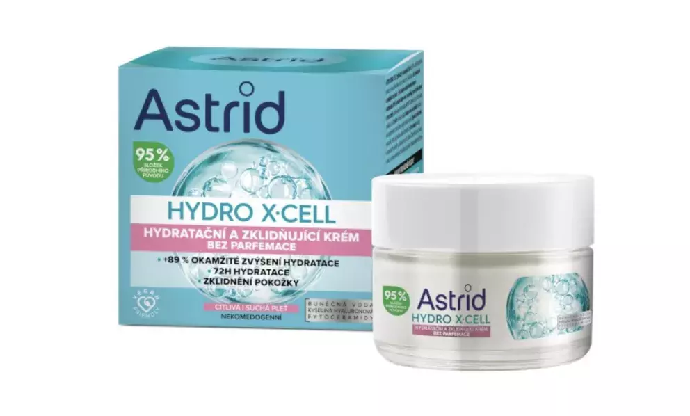 <p>Hydratační a zklidňující krém, Astrid, 199 Kč</p>

