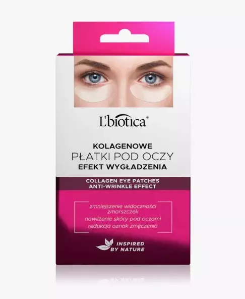 Kolagenová maska na oční okolí s protivráskovým účinkem, L’biotica, 51 Kč