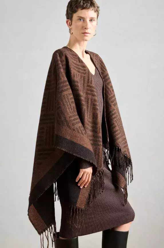Hnědé pončo, Anna Field, 720 Kč