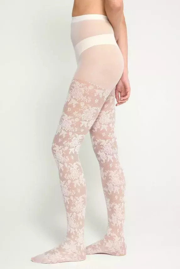 Jemné květované punčochy, Lindex, 499 Kč