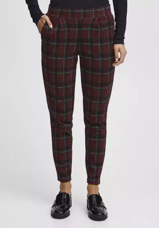 Kostkované kalhoty, ICHI, 940 Kč