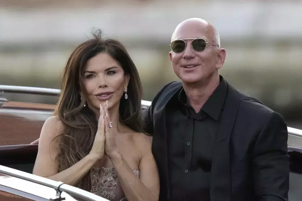 Lauren Sanchez a Jeff Bezos