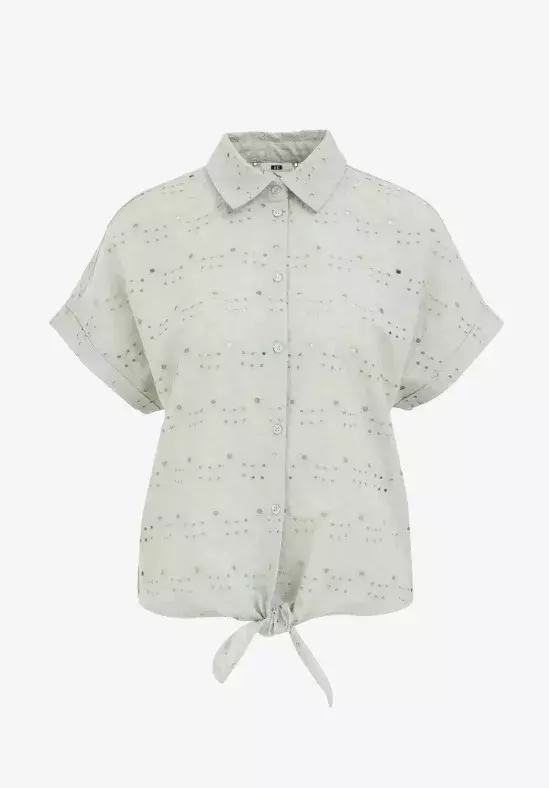 Košilová halenka s madeirou, WE Fashion, 1 179 Kč