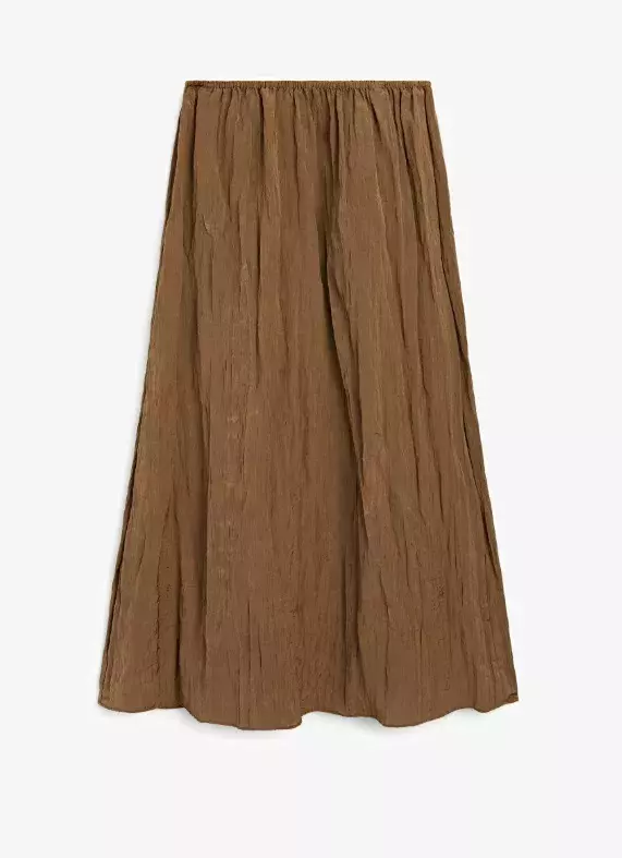 Hnědá plisovaná sukně, Massimo Dutti, 999 Kč