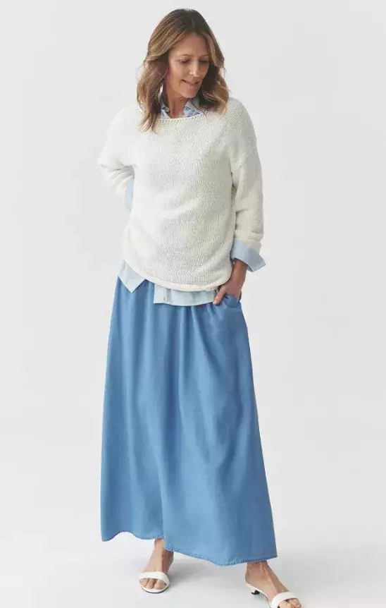 Džínová maxi sukně, TATUUM, 1 799 Kč