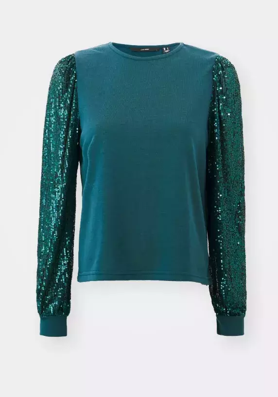 Blůza s flitrovanými rukávy, Vero Moda, 720 Kč