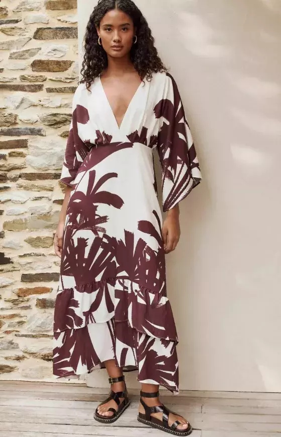 Vzorované plážové šaty, Next, 2 040 Kč