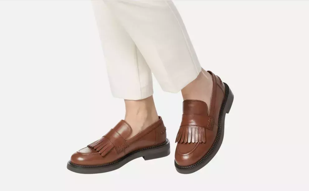 <p>Světle hnědé dámské mokasíny Geox, 1843 Kč</p>
