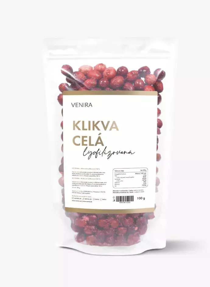 <p>VENIRA lyofilizovaná klikva, 186 Kč</p>
