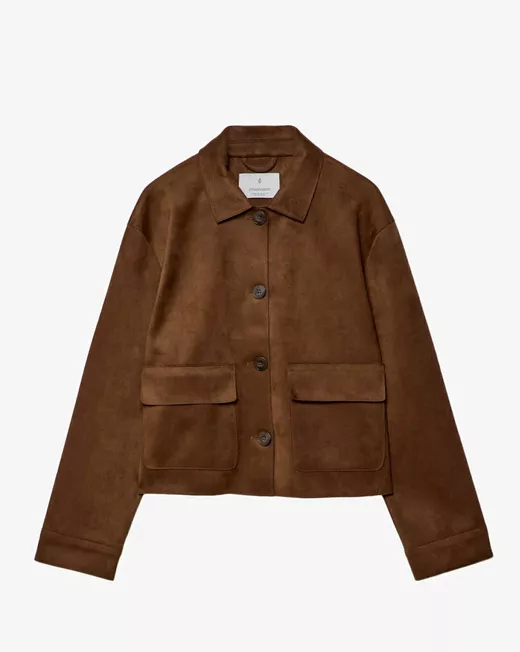 <p>Semišové sako, Stradivarius, 999 Kč</p>
