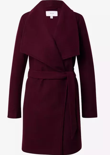 <p>Vínový kabát, Vila, 1 359 Kč</p>
