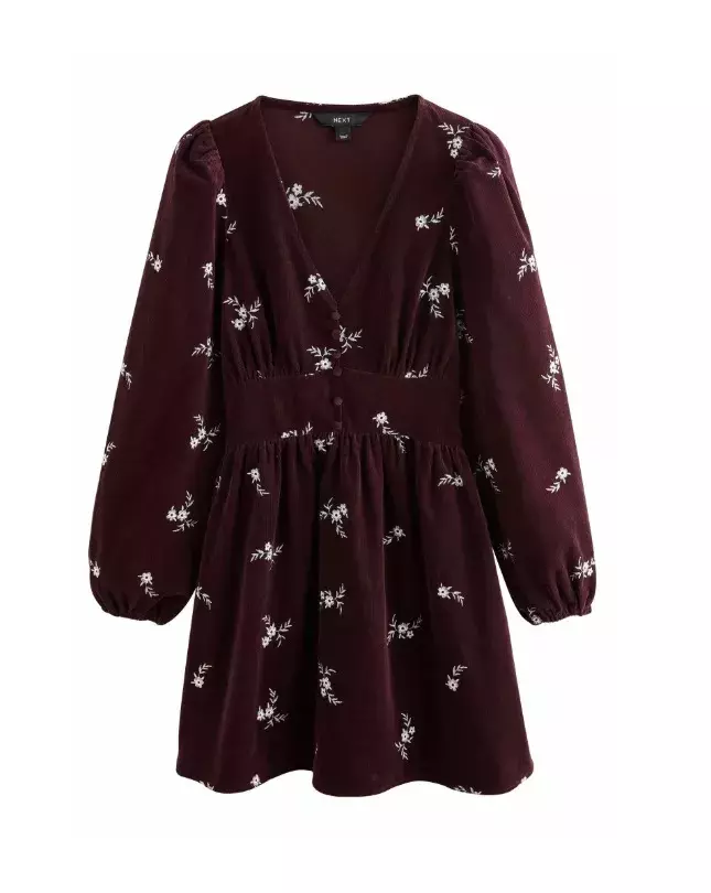Manšestrové šaty s potiskem, Next, 1 745 Kč