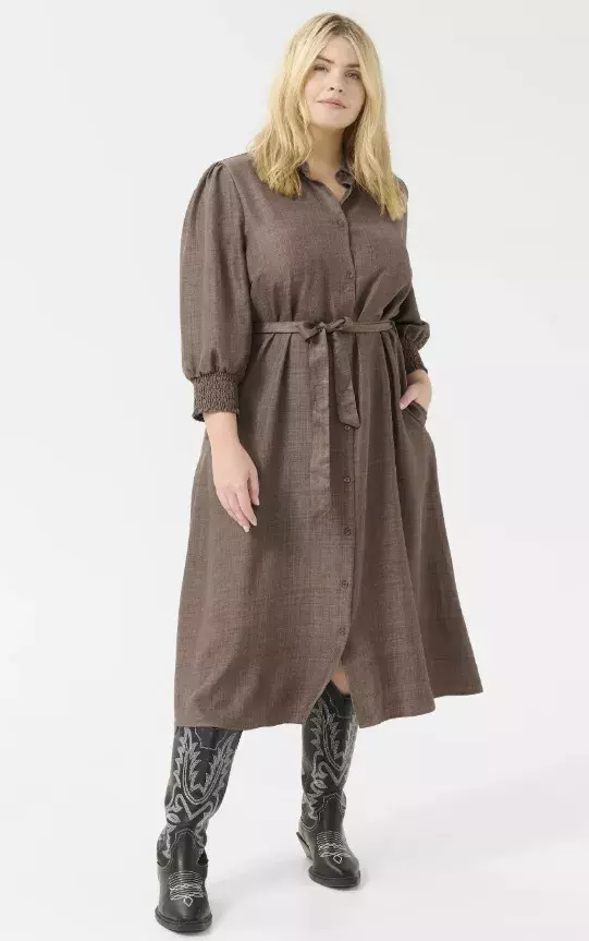 Projmuté šaty s vázáním v pase, Kaffe, 1 223 Kč