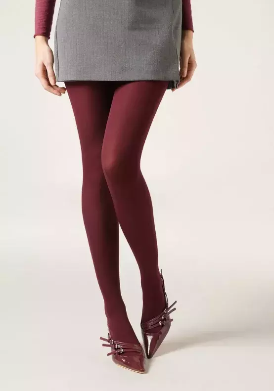 Vínové punčocháče z mikrovlákna 50 DEN, Calzedonia, 265 Kč