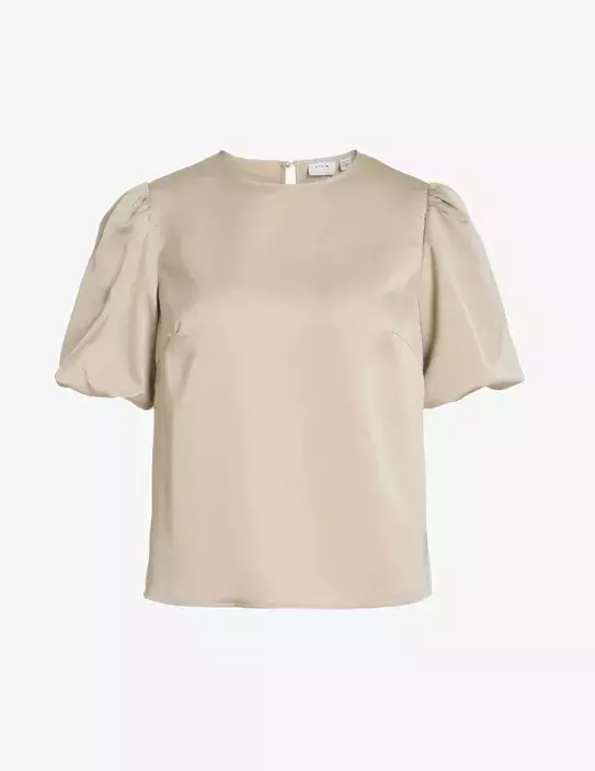 Béžová společenská halenka, VILA, 672 Kč