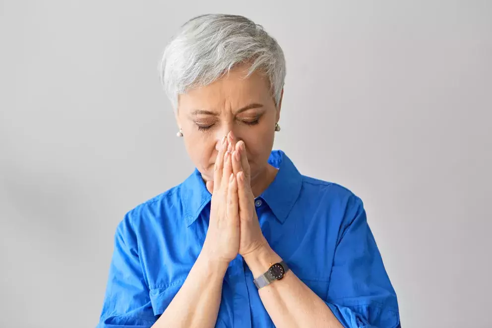 žena, smutek, stres, problém, smrt