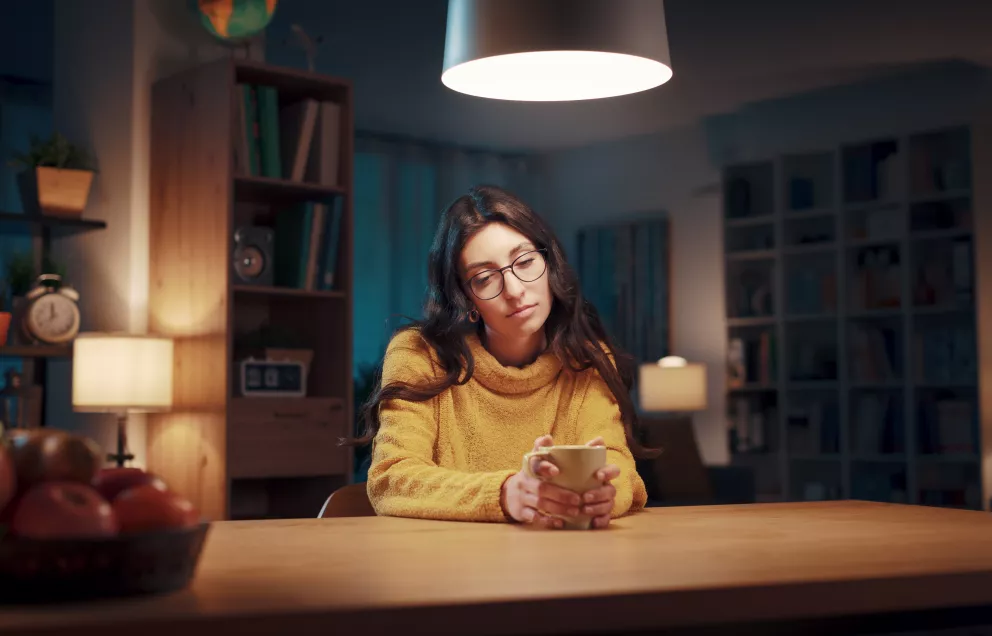 Opuštěná a nespokojená žena