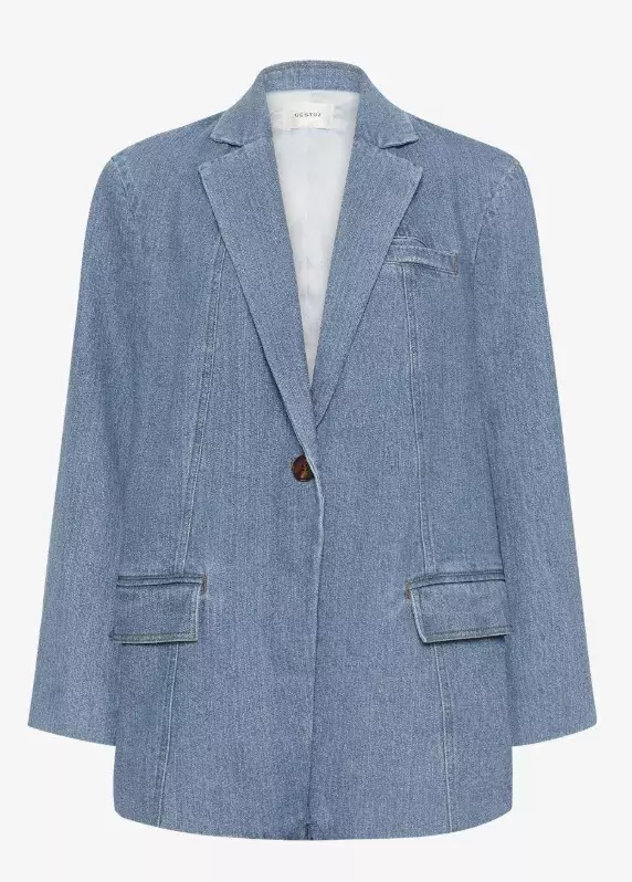 Džínový oversized blejzr, Gestuz, 2 896 Kč